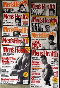 Vintage MEN’S HEALTH Magazine 2000 LOT of 9 Fitness Workout Outdoor Style - Picture 1 of 10