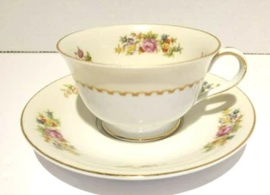 Noritake Rose China Occupied Japan Tea Cup And Saucer - Picture 1 of 12