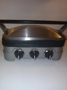 Cuisinart GR-4N TK Silver Stainless Steel Griddler Panini Press Sandwich Maker - Picture 1 of 8