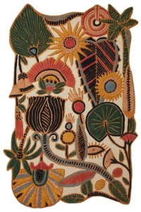 Hand Tufted Loloi Optimism Rug Denim Beige Color Rug Justina Blakeney Tufted Rug - Picture 1 of 5