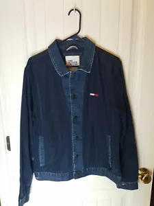 Tommy Hilfinger Denim Blazer Button-Up Coat Size M - Picture 1 of 3