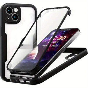 Magsafe Transparente Dual-Layer Handyhüllen mit 360° Schutz für iPhone 16 Pro - Bild 1 von 8