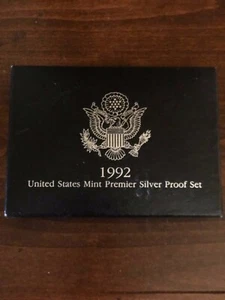 1992 US Mint Premier Silver Proof Set - Picture 1 of 2