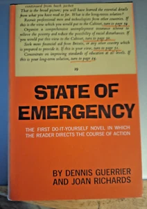State of Emergency 1st Do-It-Yourself Novel 1970 HC/DJ Dennis Guerrier - Picture 1 of 10
