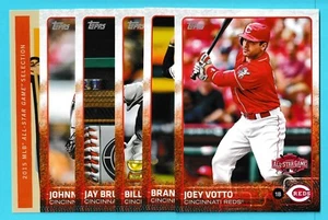 (6) card 2015 Topps All-Star Game 5x7 Cincinnati Reds set Votto Frazier Cueto - Picture 1 of 2