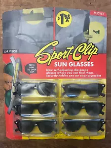 VTG 60's "Sport-Clip" Sunglasses Store Display, 6 Pairs Wayfarer, Made in USA - Picture 1 of 15
