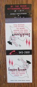 BULLFIGHTING MATCHBOOK COVER: EMPIRE ROOM KITTANNING, PENNSYLVANIA MATCHCOVER -D - Picture 1 of 1