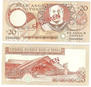 Tonga - 20 Pa'anga 2005 UNC P. 35cs - Specimen Lemberg-Zp - Picture 1 of 1