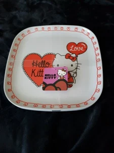 Hello Kitty Valentine's Day Love Hearts Melamine Dinner Plates Set of 4 - 10" - Picture 1 of 5