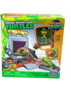 New MEGA BLOKS Teenage Mutant Ninja Turtles RAPH Shell Shooter TMNT Ages 3+ RARE - Picture 1 of 6