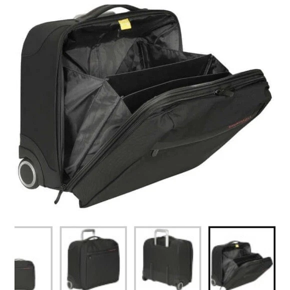 Mandarina Duck Black Work Trolley Pilot Case - great for work travellers! - Image 1 of 4
