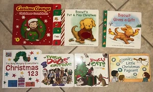 Lot 7 Children Toddler baby Board Book Biscuit Christmas Eric Carle 12 Dogs w/CD - Picture 1 of 3