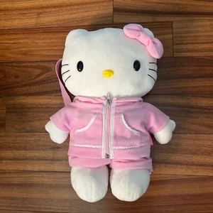Hello Kitty Plush Backpack Pink Outfit Sanrio Y2K Kids Cute Kawaii - Picture 1 of 6