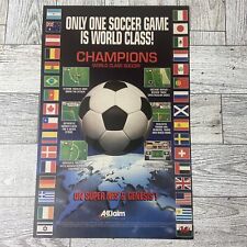 Print Ad Soccer Champions World Class Game Vintage Poster Promo Wall Art Acclaim