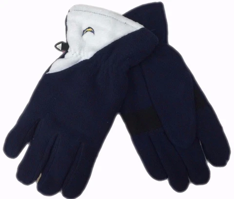 San Diego Chargers NFL Navy/White Winter Fleece Men Gloves By Reebok Size M,L,XL Cover