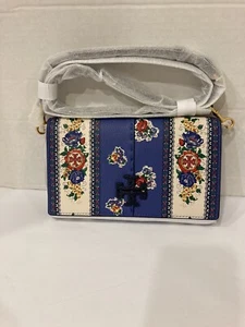Tory Burch Mcgraw Floral Wallet Crossbody - Picture 1 of 8