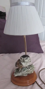 Capodimonte by Riccardo Pennati, Table Lamp - Bird - Owl - Picture 1 of 3