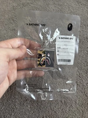 A BATHING APE, BAPE CAMO SHARK KEYCHAIN, BAPE CAMO NEW FW19 - Image 1 of 4