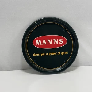 Vintage Manns Beer Advertising Tray – “Does You a Power of Good” – 29cm Diameter - Picture 1 of 6