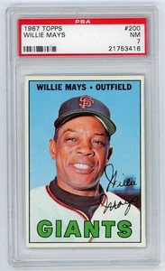 1967 Topps Willie Mays San Francisco Giants #200 PSA 7 ¡Casi como nuevo! - Imagen 1 de 2