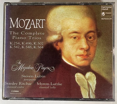 Mozart - The Complete Piano Trios 2 CDs 1991 Harmonia Mundi HMU 907033.34 Foto 1 de 4