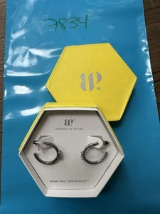 NUEVO EN CAJA Anillo Bomba Fiesta Pendientes RBP5380 Aro Brillante Cuarzo Rosa Circonita cúbica Hematita P - Imagen 1 de 9