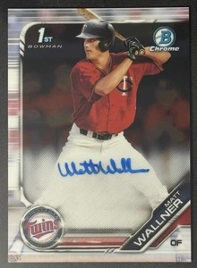 2019 Bowman Chrome 1st Auto Matt Wallner CDA-MW Minnesota Twins - Picture 1 of 2