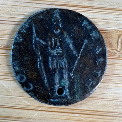 1788 Massachusetts Colonial Copper Cent 1C Hole Through It - Image 1 of 4