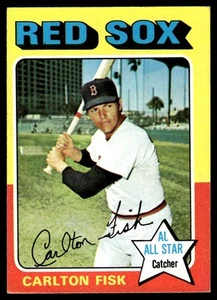 1975 Topps Carlton Fisk Boston Red Sox #80 - Picture 1 of 2
