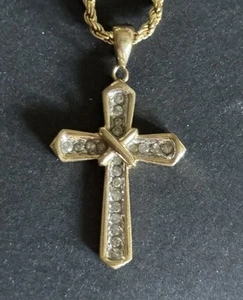 10k Diamond Cross On Chain - Picture 1 of 6