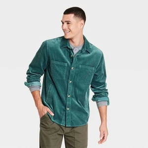 Men's Mid-Weight Corduroy Long Sleeve Button-Down Shirt - Goodfellow & Co - Picture 1 of 5