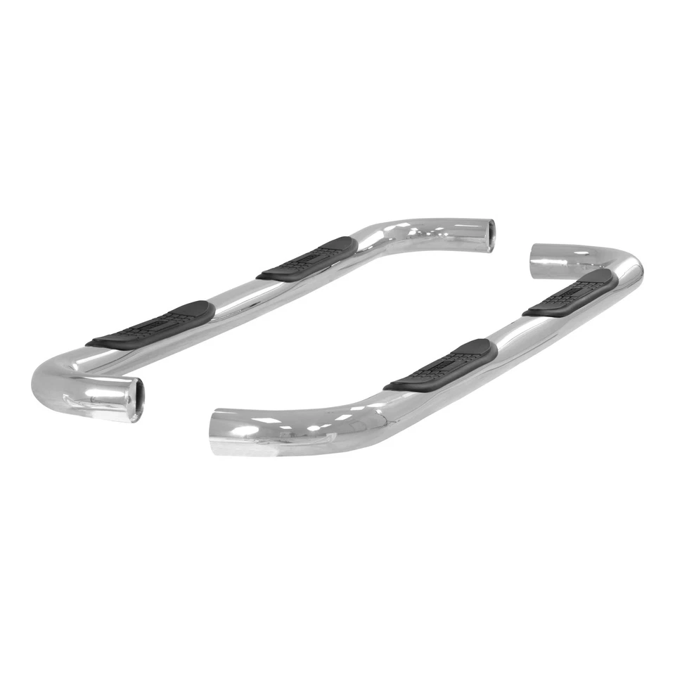 Aries 3in Round Polished Stainless Truck Steps Boards Nerf Bars Part# 204001-2 Foto 1 de 4