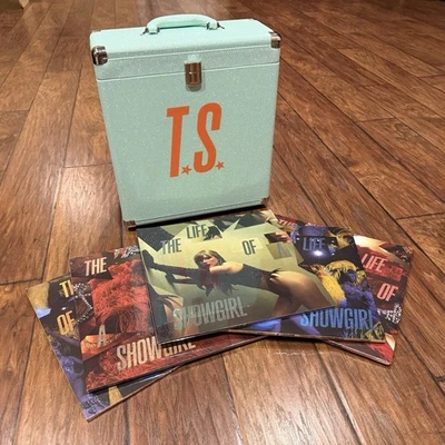 Taylor Swift - The Life Of A Showgirl Case & 5 Vinyl Bundle - Limited Rare - Image 1 of 3