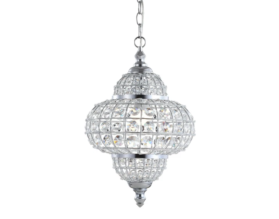 Jonathan Y Lighting Jyl6111 Juliette 1 Light 12"w LED Crystal - Chrome