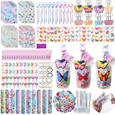 251 Piezas Mariposa Fiesta Favores Hadas Cumpleaños Suministros para Niña, 20 Juegos 17 o... Foto 1 de 4