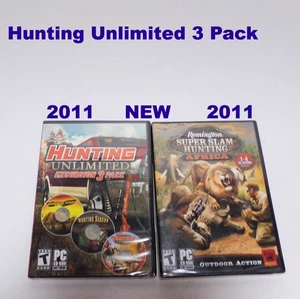 PC Games Lot /2 Hunting Unlimited & Remington Hunting Africa Teen Outdoor Action - Picture 1 of 18