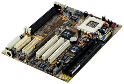 Motherboard PC Chips M577 VER.3.0 Socket 7 Sdram AGP PCI Isa Baby-At - Image 1 of 2