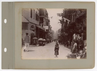 Hong Kong Peak Tram Canton Hong Kong 19th Century Albumen (2) Original Photos - Image 1 of 2