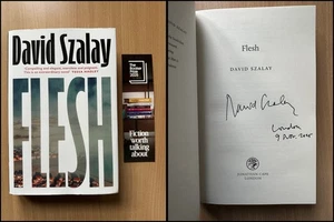 David Szalay SIGNED DATED LOCATED Flesh UK 1/1 HB  + Bookmark - Picture 1 of 8