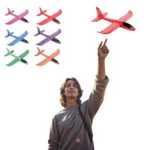 4PC Throwing Flying Airplane Toy LED Foam Glider Plane Outdoor Toy Perfect Gift - Picture 1 of 6