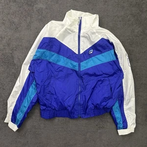 CHAQUETA CORTAVIENTOS FILA VINTAGE AÑOS 90 NUEVA CON ETIQUETAS Cremallera Ligera Talla XL Azul/Blanco - Imagen 1 de 10
