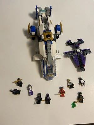 Lego Ninjago Ninja Copter 70724 plus part of the 70720 Hover Hunter Set and Kai - Image 1 of 4