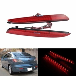 Réflecteurs LED Pare-Chocs Arrière pour Mazda 3 Axela Mazdaspeed3 Feux Stop 12V - Photo 1 sur 7
