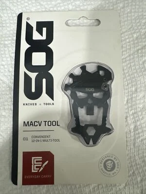 SOG MACV TOOL Multi-Tool 12 Tools Included in 1 Piece Hard-cased Black SM1001-CP - Image 1 of 3