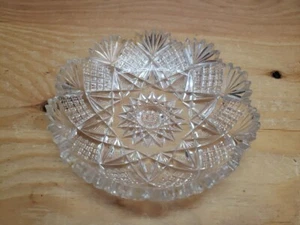 Plato de caramelo corte geométrico vintage vaso - Imagen 1 de 3
