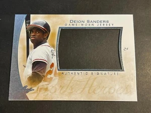 2014 Leaf MISSING AUTOGRAPH PROOF 2 Pieces Deion Sanders Braves #AM-DS1 - Picture 1 of 4