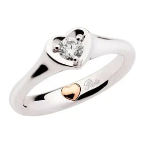 Anello Solitario Donna Polello Oro Bianco 18 kt G2886 Diamante Naturale 0.18 ct - Imagen 1 de 3