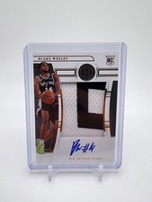 2022-23 Panini National Treasures Blake Wesley Rookie Patch Auto RPA /49 #116 WC