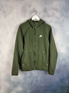 olive green nike zip up