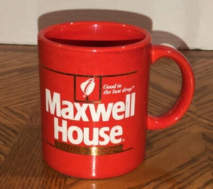 Vintage Maxwell House Instant Kaffee "Good to The Last Drop" Becher Orange Japan - Bild 1 von 10